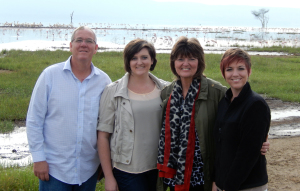 From Left: David, Rebecca, Carol, and Rachel Polley
