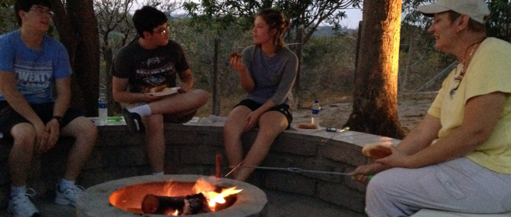 Hot dogs and s'mores in El Salvador